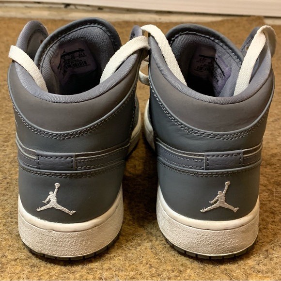 Nike Air Air Jordan 1 Retro Mid Jordans Shade Cool Grey Size 6.5 Y - Picture 12 of 15